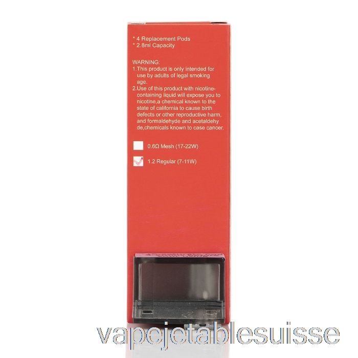 Vape Suisse Hugo Vapor Kylin Dosettes De Remplacement Dosettes 1,2ohm